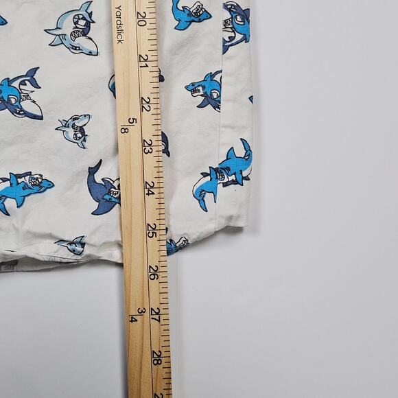 SSLR Men's Extra Large (XL) Casual Button Down Shark Print Hawaiian Party Shirt - Picture 10 of 10